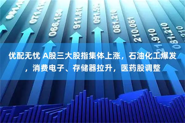 优配无忧 A股三大股指集体上涨，石油化工爆发，消费电子、存储器拉升，医药股调整